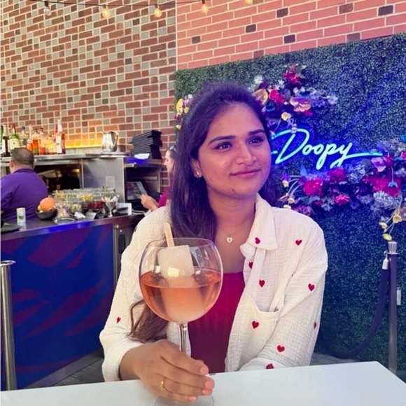 Cotton White Casual Shirt Embroidered Red Hearts Button Down Up Long Sleeve - Picture 16 of 16